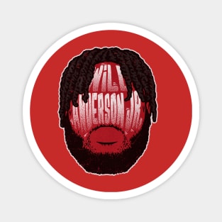 Will Anderson Jr. Houston Player Silhouette Magnet